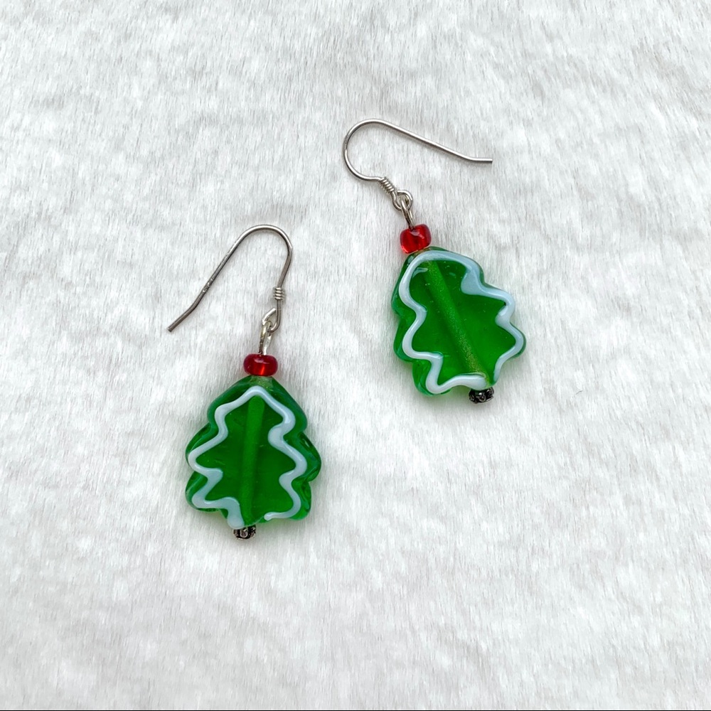 NEW Handmade Christmas Tree Earrings